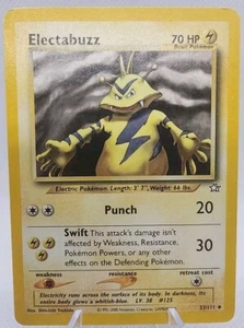 Electabuzz 33/111 Neo Genesis 2000 Pokemon TCG LP 1st Edition Uncommon - Picture 1 of 6