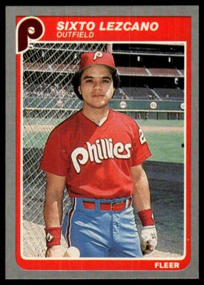 1985 Fleer #258 Sixto Lezcano - Image 1 of 2