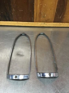 MG MGB • Original Tail Lamp Chrome Trim Set. Used.  MG5888 - Bild 1 von 9