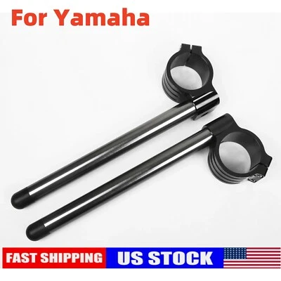 50mm Clip On Handle bars For Honda CBR1000RR For Suzuki For Kawasaki For Yamaha - Image 1 of 4
