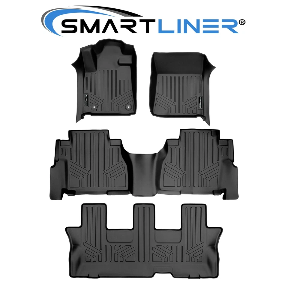 SMARTLINER Custom Fit Floor Mats 3 Row Liner Set OEM 2012-2022 Toyota Sequoia Foto 1 de 4