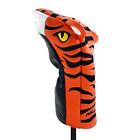 Golf Club Head Cover PU Leather with Interchangeable Tag Durable Scratchproof