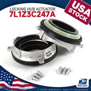 Pair Auto-Locking Hub Actuator For 2003-15 Ford F-150 Expedition 4WD 7L1Z3C247A - Picture 1 of 10