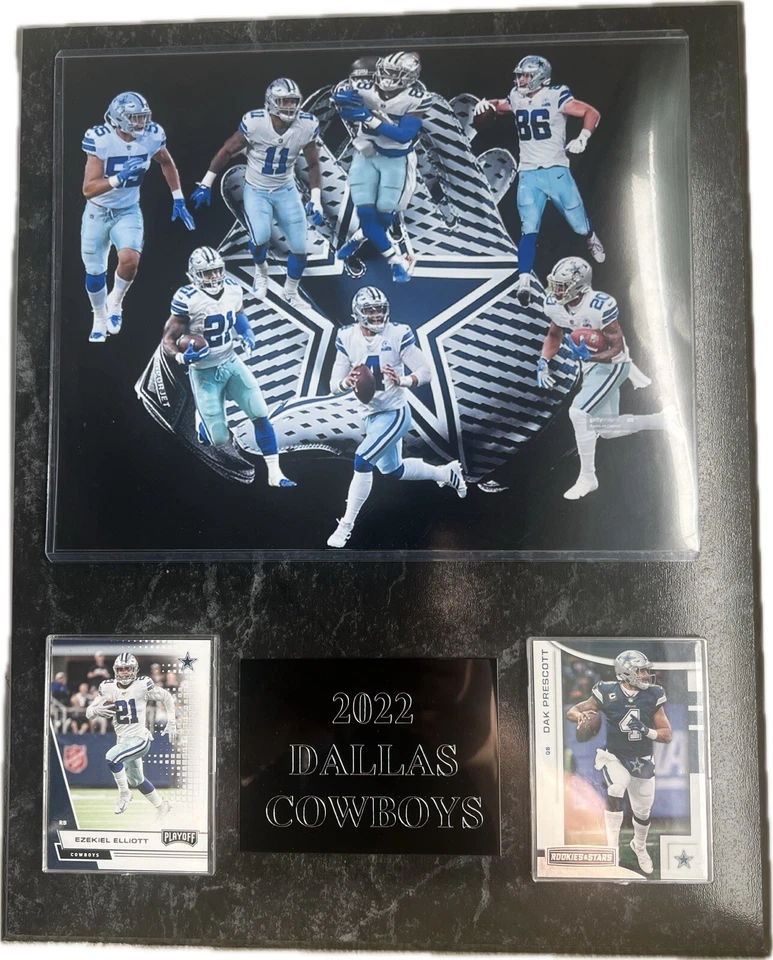 Dallas Cowboys Wall Plaque With Cards 12x15NFL - Image 1 of 4