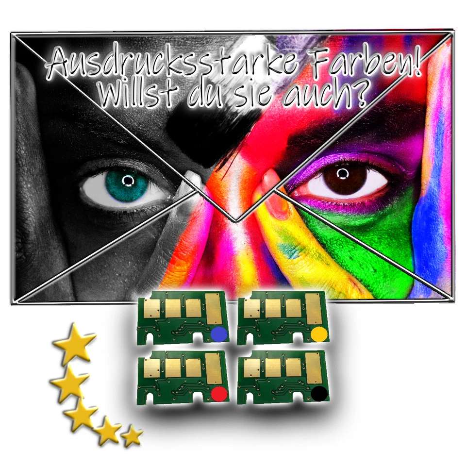 4x RESET CHIP C+M+Y+K für SAMSUNG CLP-415N kompatibel zu CLT-P504C - Bild 1 von 1