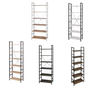 Standregal Treppenregal Metallregal Küchenregal Leiterregal Regal mit 6 Ablagen - Bild 1 von 4