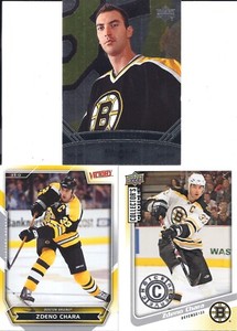 Zdeno Chara 2006-07 Black Diamond 2007-08 UD Victory 2009-10 Coll. Choice Silver