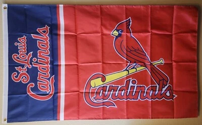 St Louis Cardinals MLB Baseball Flag 3x5 Ft W/ Grommets  - Image 1 of 2