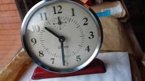 Victorian mechanical clock,diameter 11cm,Work properly - Picture 1 of 8