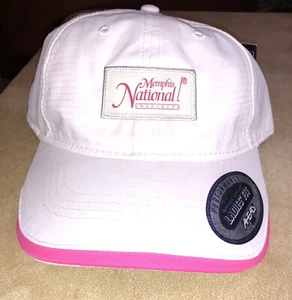 PGA Memphis National 2023 Golf Hat White Teal New Ahead Ladies Cut Kate Lord - Picture 1 of 5