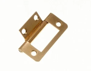 Paire De Porte Placard Charnières Eb Acier Plaqué Laiton 50mm (5.1cm) Onesto - Picture 1 of 1