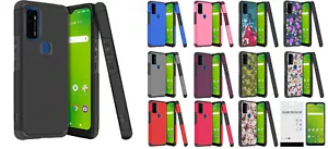 FOR AT&T Fusion 5G EA211005 ShockProof Hybrid Case Phone Cover + Tempered Glass - Picture 1 of 12