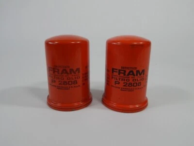 Original 1958-68 Ferrari 250 275 330 V12 FRAM Carello P2808 Oil Filter Pair - Image 1 of 4