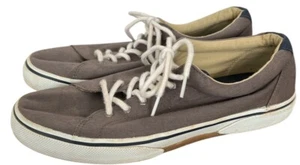 SPERRY Shoes Mens Sneakers Brown Canvas Size 11M Lace Up STS13849 Memory Foam - Picture 1 of 10
