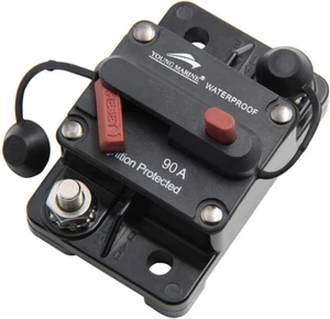 Circuit Breaker for Boat Trolling with Manual Reset,Water Proof,12V- 48V DC - Picture 1 of 6
