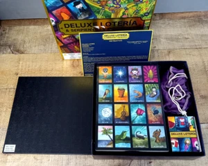 INCOMPLETE Deluxe Loteria & Serpientes Y Escaleras Mexican Board Game PIECES - Picture 1 of 3