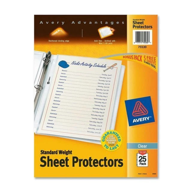 Avery Dennison AVE75530 Sheet Protector