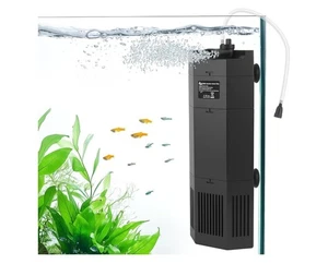 AQQA Pompa Filtro Serbatoio Pesci 15W Sommergibile Regolazione Flusso Acqua per Serbatoi fino a 570L - Foto 1 di 7