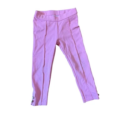 Janie and Jack Rosa Detalle Botones Leggings Pantalones Niños Talla 3 Mezcla Algodón Foto 1 de 4