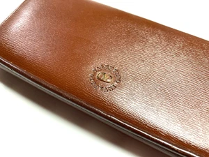 VALENTINO GARAVANI VINTAGE MEHRERE TASCHEN LEDER LANGE GELDBÖRSE ITALIEN BRAUN - Bild 1 von 24