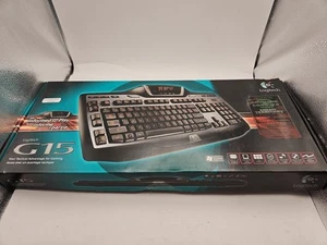 Logitech G15 Gaming Keyboard USB Illuminated Screen NEW IN BOX W/SOFTWARE - Afbeelding 1 van 8