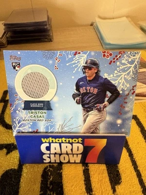 2023 Topps Holiday - Relics Triston Casas #RC-TC (MEM, RC) - Image 1 of 2
