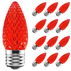 C9 Led Replacement Christmas Light Bulbs, 25-Pack C9 Shatterproof Led Bulbs w... - Picture 1 of 7