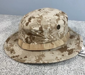USMC Marine Corps MARPAT Buschhut Mütze Gr. Medium Feldabdeckung Wüstentarn Kampf - Bild 1 von 8