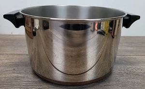 Vintage Revere Ware 1801 6 Quart Suppentopf ohne Deckel Edelstahl Kupferboden USA - Bild 1 von 9