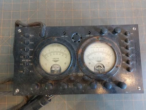 For Parts or Display JEWELL 199 Set Analyzer Steampunk Tube Tester Broken - Picture 1 of 12