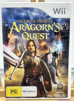 El Señor de los Anillos Aragorn's Quest - PAL Nintendo Wii Juego Completo 6532 Foto 1 de 3