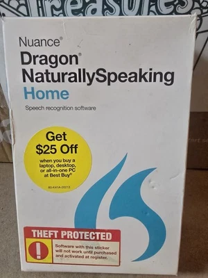 Nuance Dragon Naturally Speaking 13 Home Speech Recognition Software Please Read - Image 1 of 4