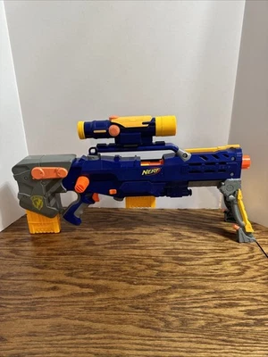 Nerf Long shot CS-6 Gun Clips And Scope! - Image 1 of 4