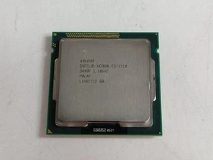 Lot of 2 Intel Xeon E3-1220 3.1 GHz 5 GT/s LGA 1155 Server CPU Processor SR00F - Picture 1 of 6