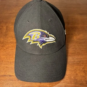 New Era 9Forty Baltimore Ravens NFL Strap Back Adjustable Black Hat/Cap - Picture 1 of 9
