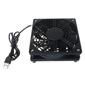 USB Router TV Box PC Fan Stents 2500R High Airflow Mute Radiator 12035 12cm Fans - Picture 1 of 8