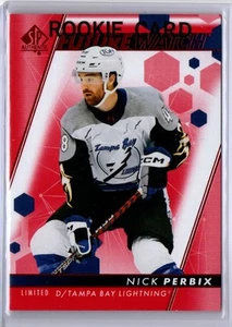 2022-23 SP Authentic Limited Red Nick Perbix Rookie Tampa Bay Lightning #156 - Picture 1 of 2