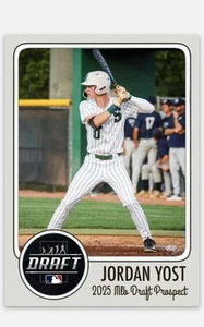 Jordan Yost 2025 MLB Draft Novelty Baseball Card! Top Prospect! - Picture 1 of 1