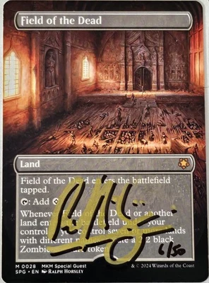 FIELD OF THE DEAD non-foil SIGNED ARTIST PROOF Ralph Horsley MTG Alter Sketched - Image 1 of 2