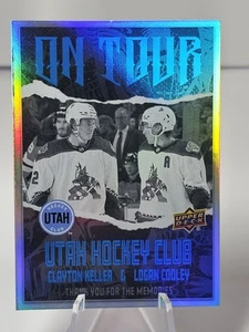 2024-25 Upper Deck Series 2 Clayton Keller / Logan Cooley #OT-24 On Tour Coyotes - Picture 1 of 2