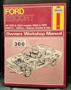 FORD ESCORT MK1 HAYNES WORKSHOP MANUAL 1968-74 - Picture 1 of 9