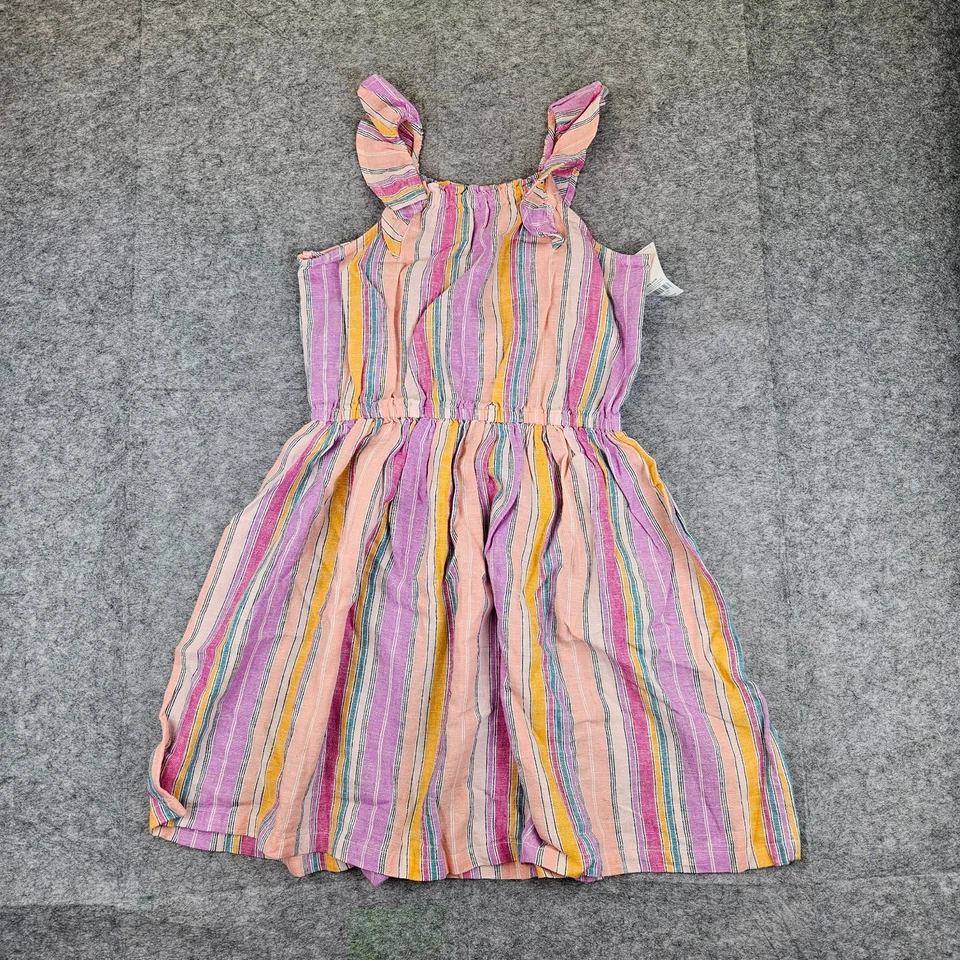 Vestido Carter's Big Girls de lino a rayas talla 14 nuevo con etiquetas Foto 1 de 1