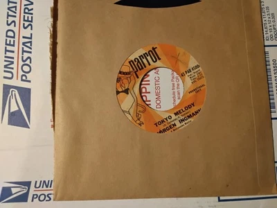 Parrot 45 RPM Record Jorgen Ingmann ,Tokyo Melody,Sunrise Serenade VG - Image 1 of 3