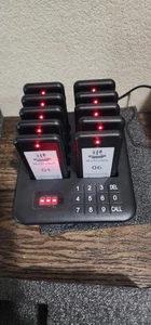 Sistema de paginación inalámbrico para invitados de restaurante 10 pitidos haciendo cola para buscar comida - Imagen 1 de 7