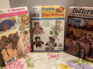 Lot Of Three Vintage Variety Of Craft Patterns - Picture 1 of 7