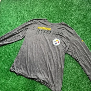 Pittsburgh Steelers NFL Nike Dri Fit Gray Long Sleeve Shirt XXL Mens - Picture 1 of 5