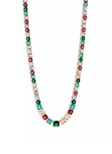 Nadri Sweettarts Mixed Stone 18k Gold Plated Collar Necklace $295 Nwt - Picture 1 of 5