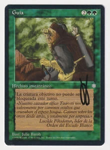 Signed Spanish Trailblazer Proof MP Ice Age Artist Julie Baroh MTG Magic AP Rare - Picture 1 of 2