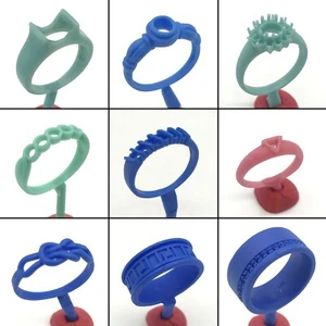 Juego de 9 piezas de moldes de joyería de fundición de cera perdida | patrón encuadernado en triángulo WRB165 NUEVO - Imagen 1 de 3