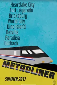 Original LEGO Train Metroliner 11"x17" Poster - Picture 1 of 1